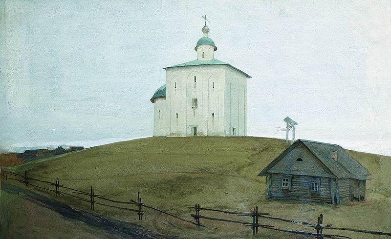 Andrei Ryabushkin Novgorod Kirche Sweden oil painting art